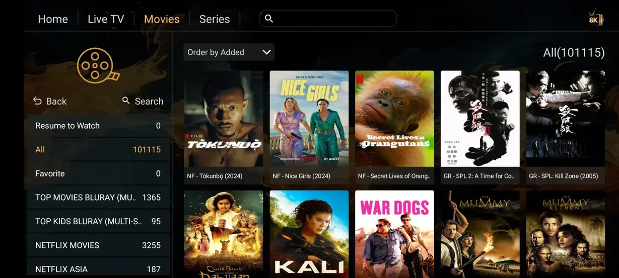 ReflexSat IPTV app preview screen 6
